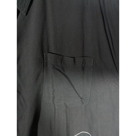 Vintage Tugu Black Sea Turtle Rayon Button Down Shirt XXL One Size - Picture 4 of 8